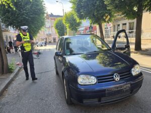 Potrącenie mężczyzny prowadzącego rower na przejściu dla pieszych przy ulicy Chopina w Kwidzynie
