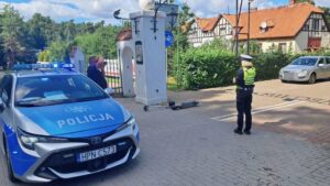 Hulajnoga elektryczna – dwa zdarzenia drogowe w Miłosnej i Ryjewie w powiecie kwidzyńskim