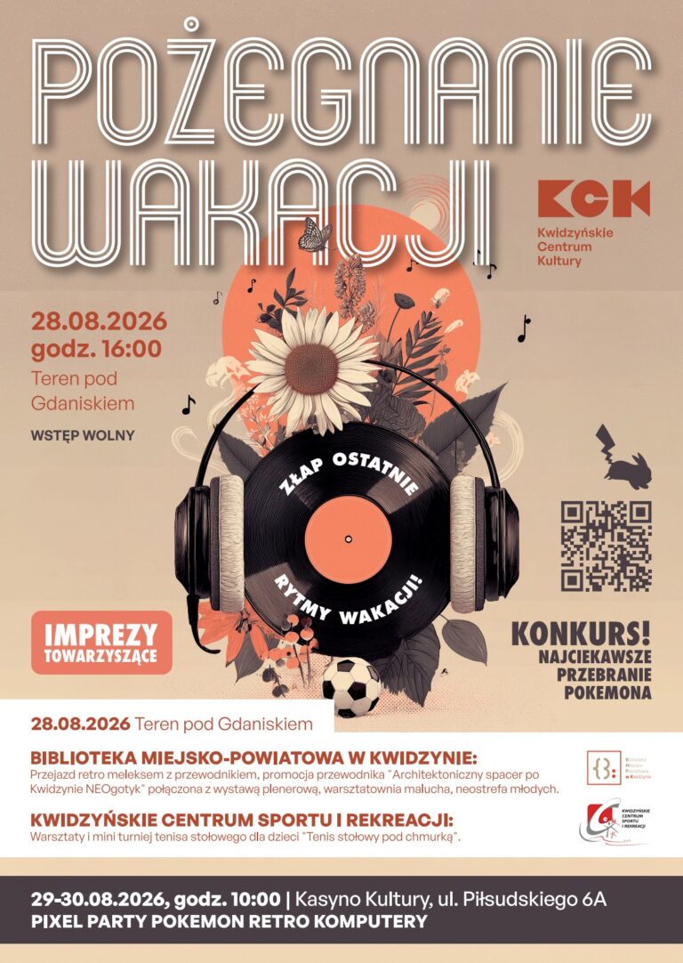 Pożegnanie wakacji w Kwidzynie. Viki Gabor, Nowator i atrakcje pod zamkiem